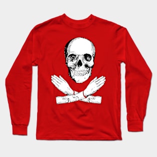 Skull with Mechanical Arms Long Sleeve T-Shirt